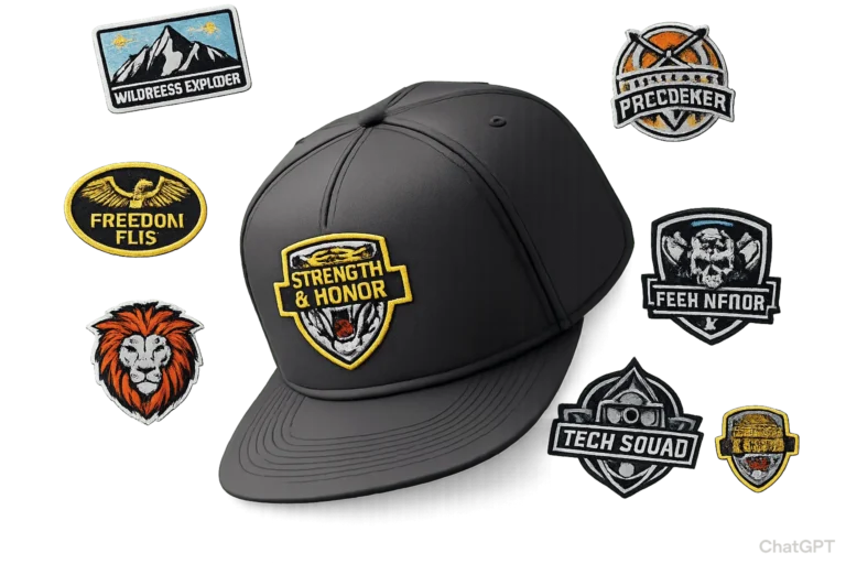 Custom embroidered patches for Cap
