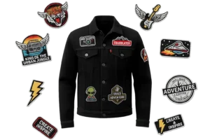 Custom embroidered patches for Denim Jackets