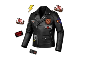 Custom embroidered patches for leather jackets