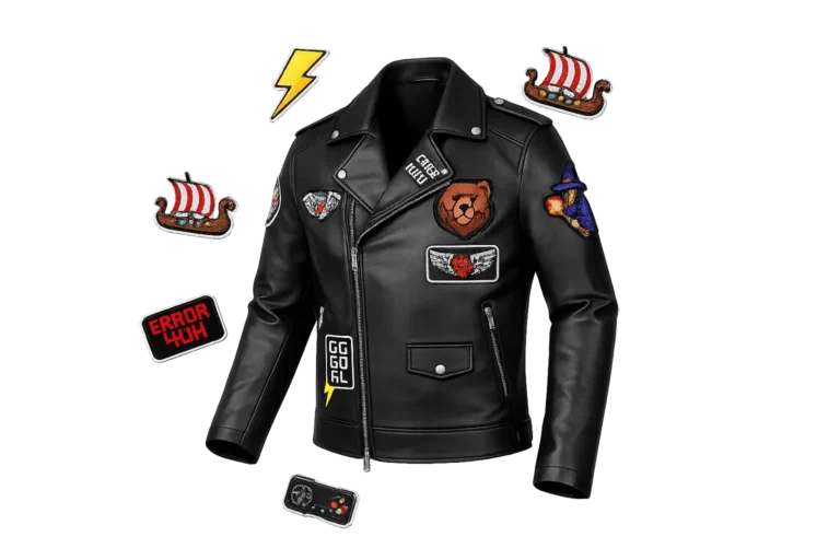 Custom embroidered patches for leather jackets