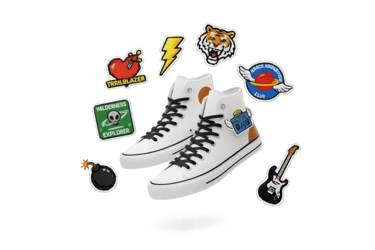 Custom embroidered patches for Shoes