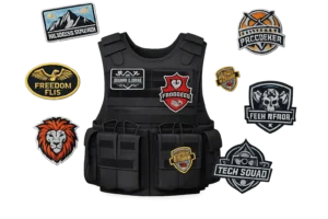 Custom embroidered patches for Vest