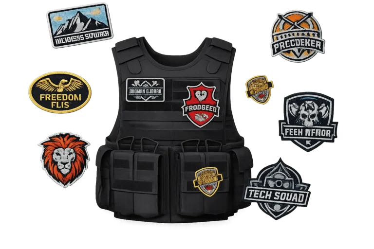 Custom embroidered patches for Vest